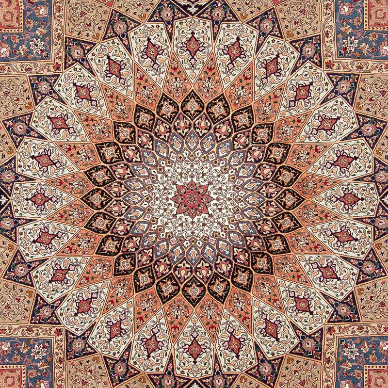 タブリーズ - 50 Raj 絨毯 298x254cm - ペルシャ絨毯