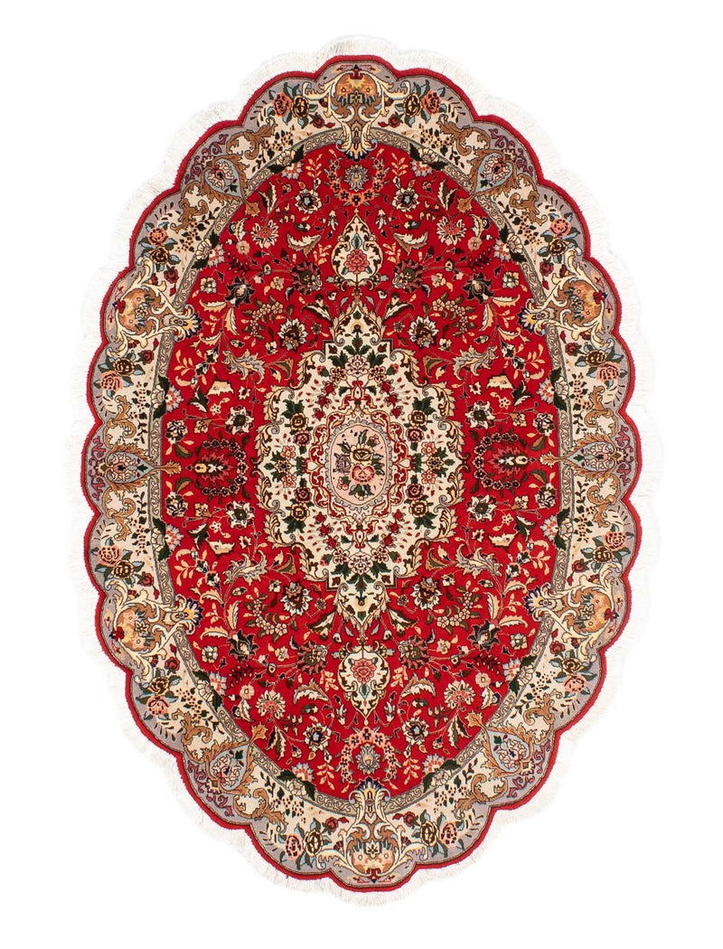 タブリーズ - 50 Raj 絨毯 195x130cm - ペルシャ絨毯