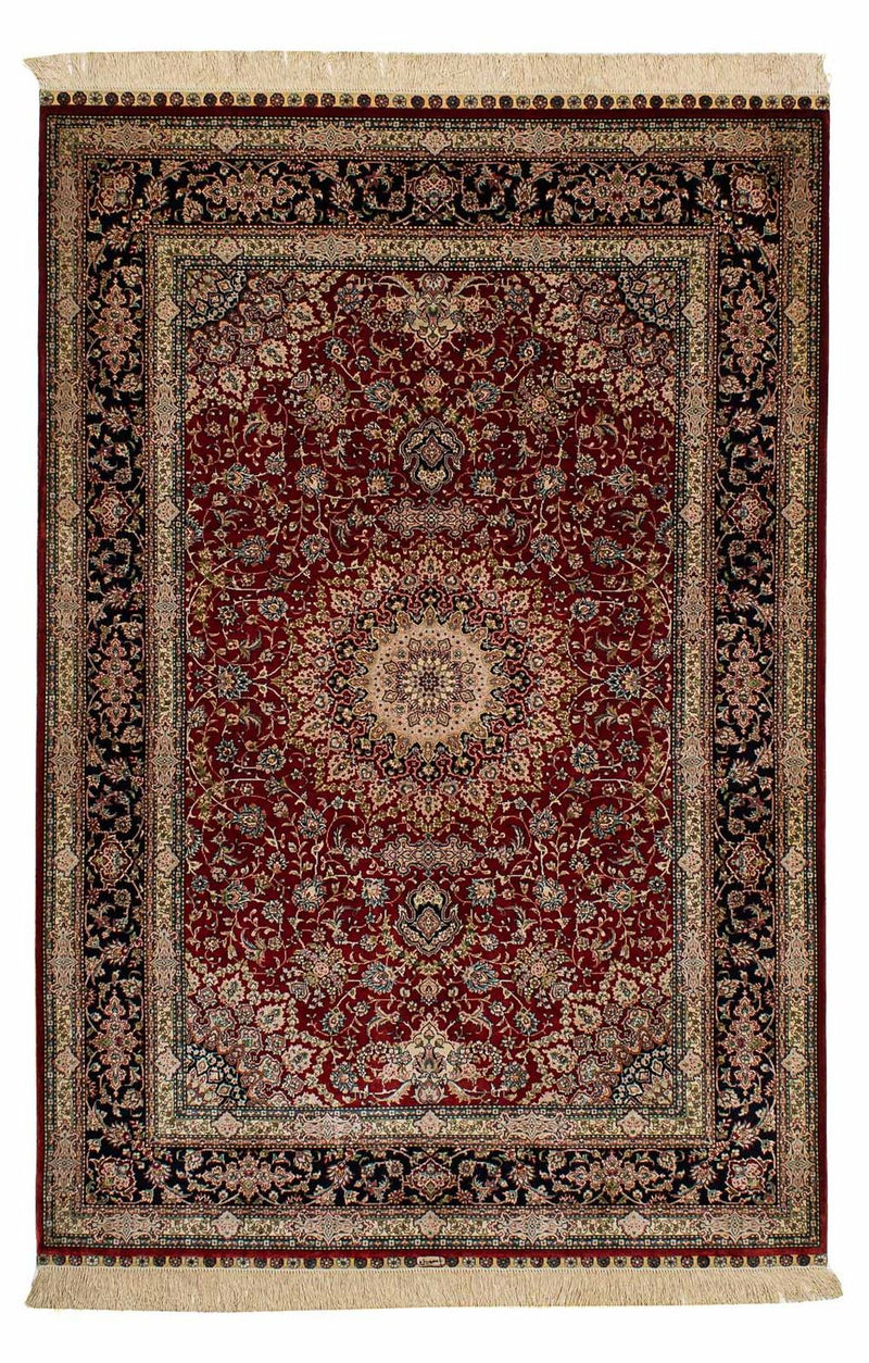 中国シルク 絨毯 183x122cm - ペルシャ絨毯