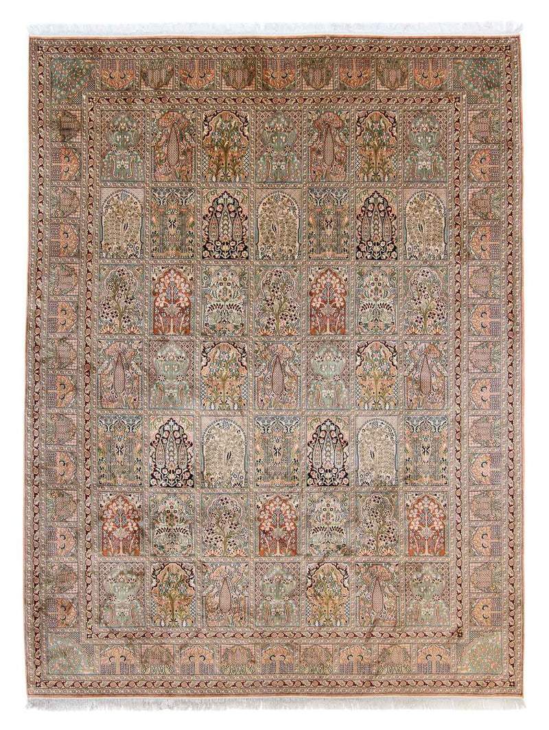 カシミールシルク 絨毯 336x251cm - オリエンタル絨毯