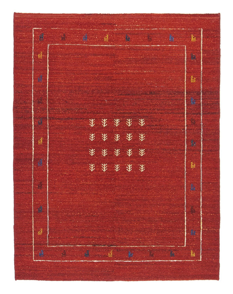 ペルシャギャベ 絨毯 194x146cm - ペルシャウールラグ