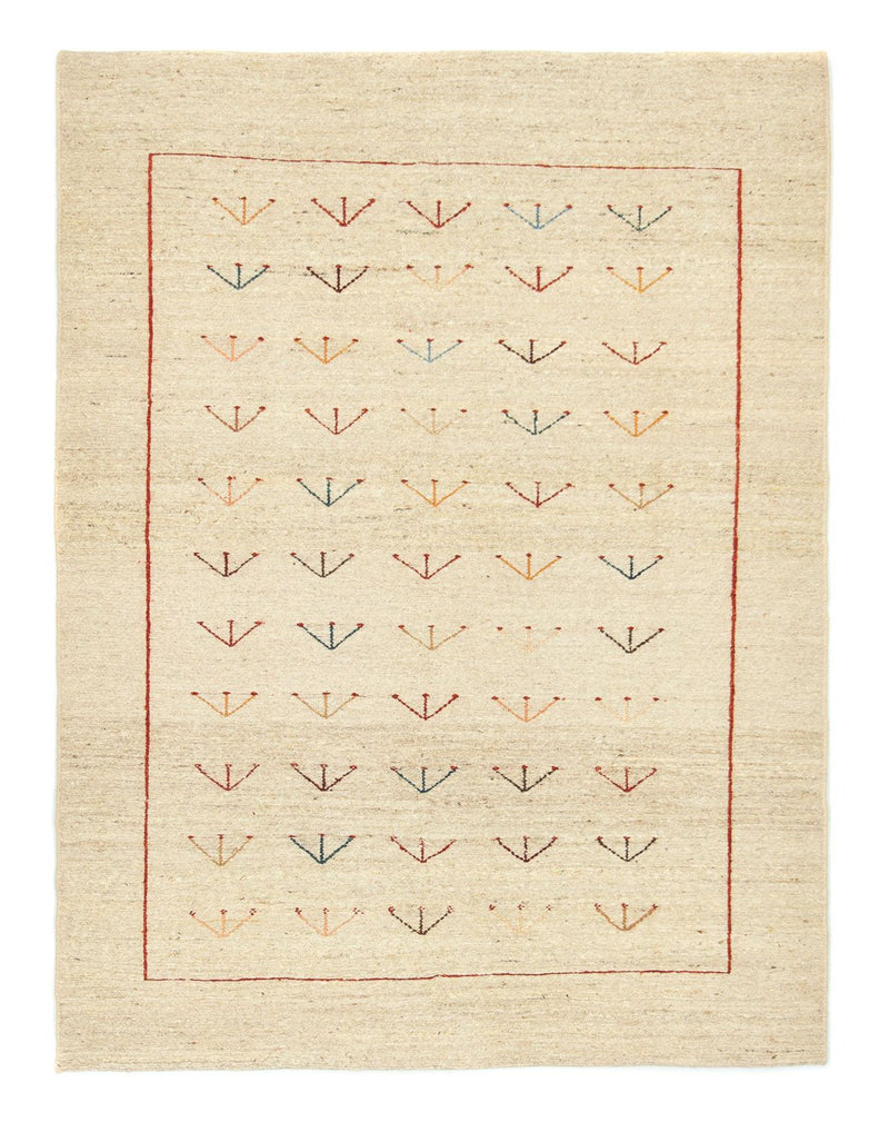 ペルシャギャベ 絨毯 195x144cm - ペルシャウールラグ
