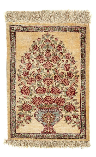 ゴム - シルク 絨毯 31x41cm - ペルシャ絨毯