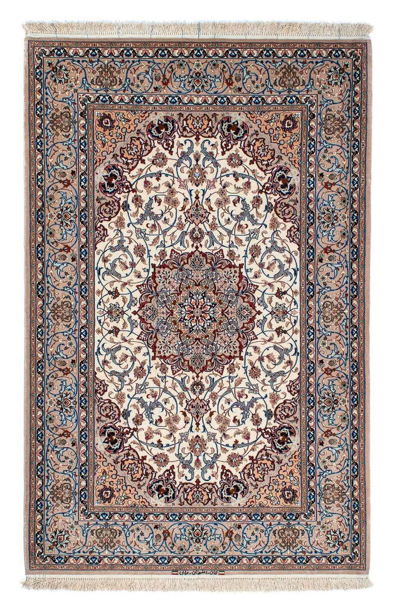 ゴム - シルク 絨毯 202x128cm - ペルシャ絨毯