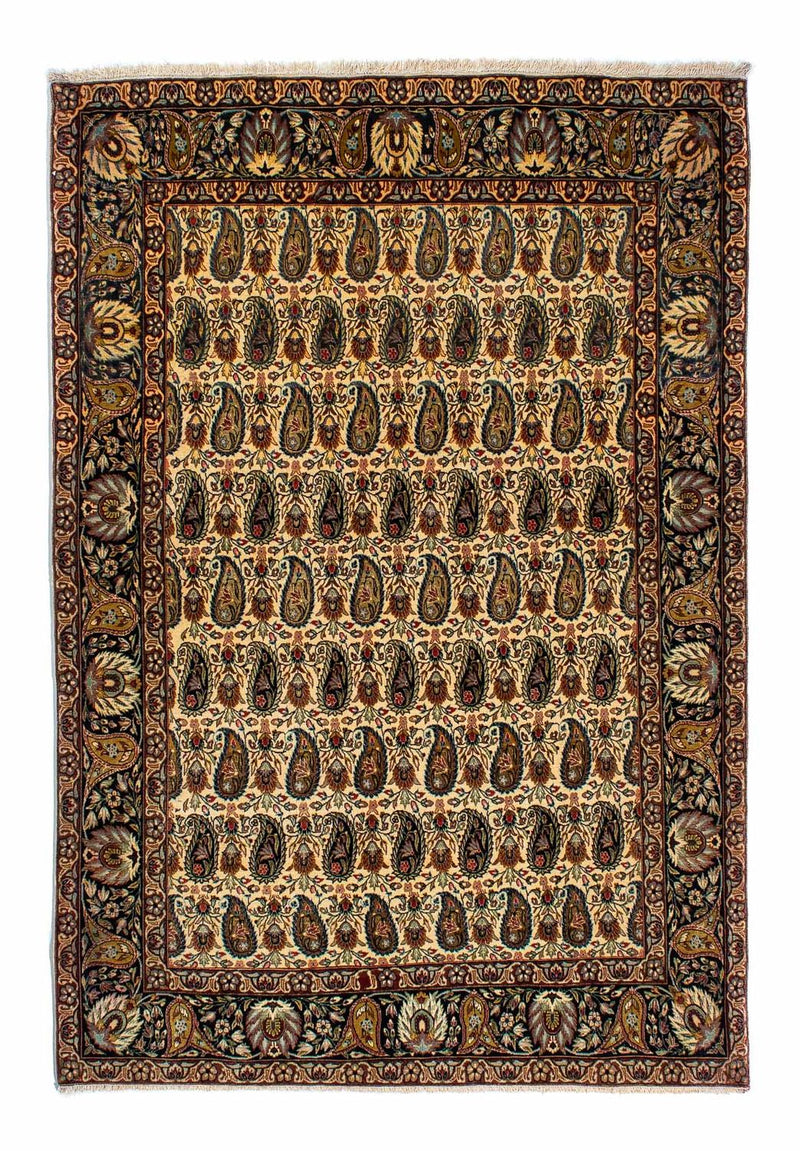 ゴム - シルク 絨毯 195x135cm - ペルシャ絨毯
