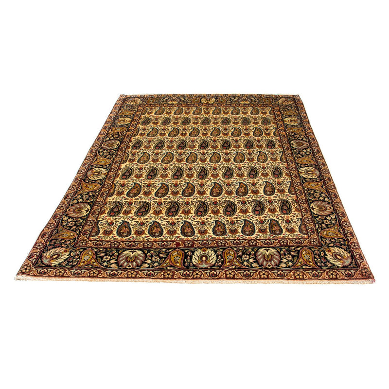 ゴム - シルク 絨毯 195x135cm - ペルシャ絨毯