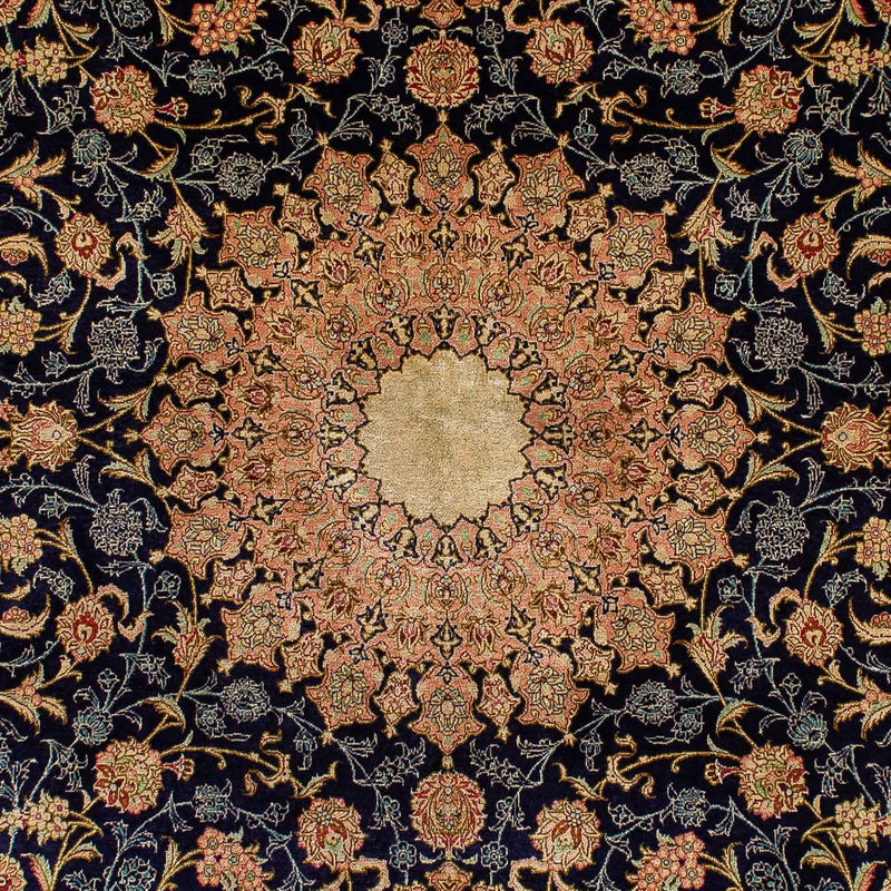 ゴム - シルク 絨毯 216x132cm - オリエンタル絨毯