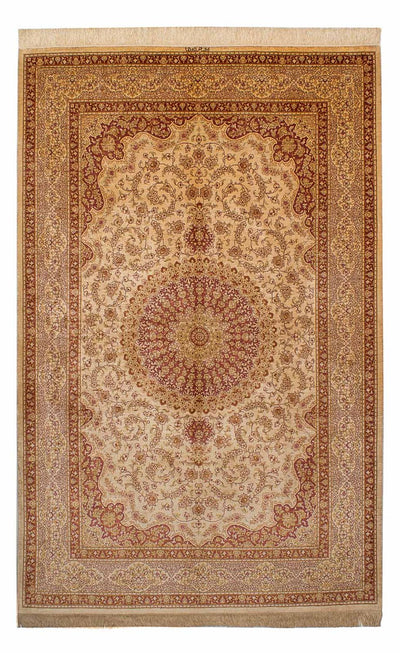 ゴム - シルク 絨毯 154x237cm - ペルシャ絨毯