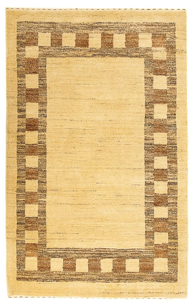 インド ギャベ 絨毯 123x80cm - ペルシャウールラグ