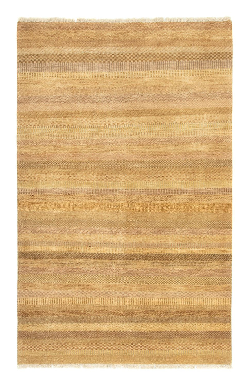 インド ギャベ 絨毯 192x124cm - ウールラグ