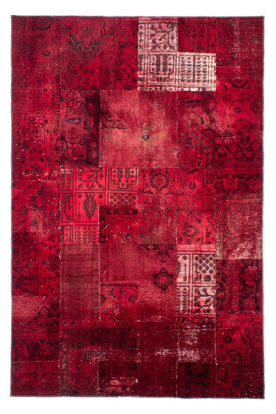 パッチワーク絨毯 194x293cm - ペルシャウールラグ