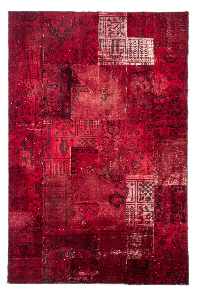 パッチワーク絨毯 293x194cm - ペルシャウールラグ