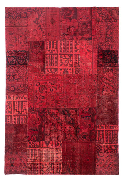 パッチワーク絨毯 196x296cm - ペルシャウールラグ