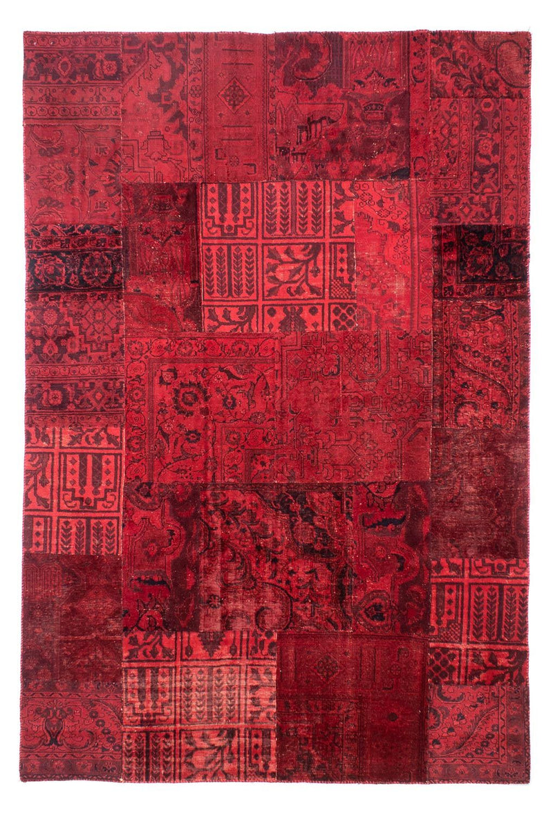 パッチワーク絨毯 296x196cm - ペルシャウールラグ
