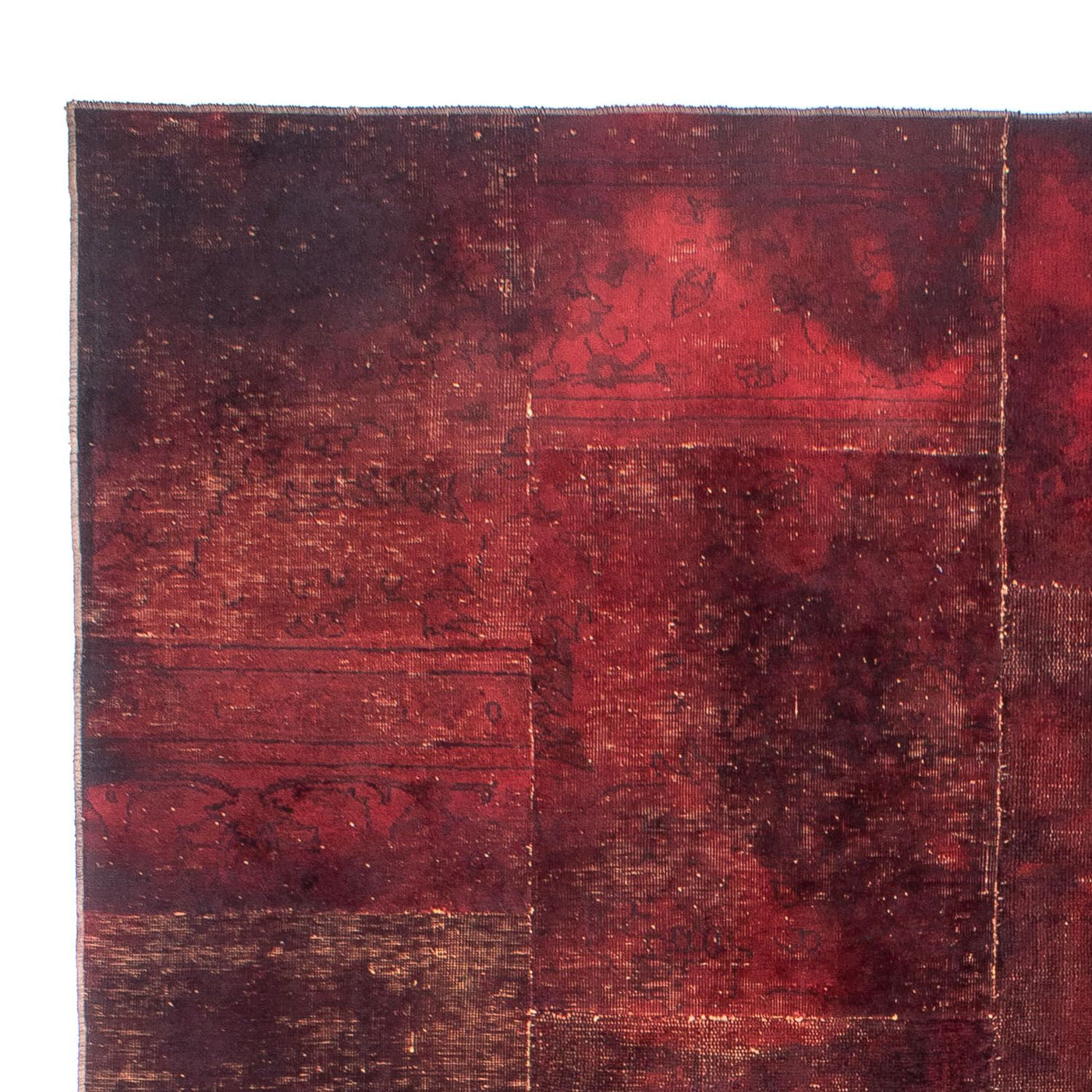 パッチワーク絨毯 300x197cm - ペルシャウールラグ