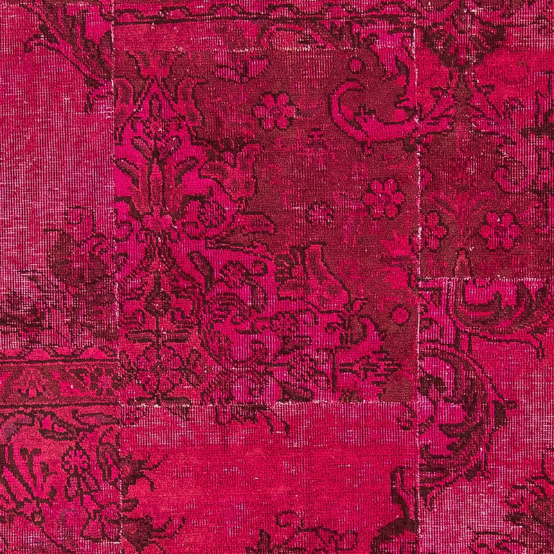 パッチワーク絨毯 202x127cm - ペルシャウールラグ