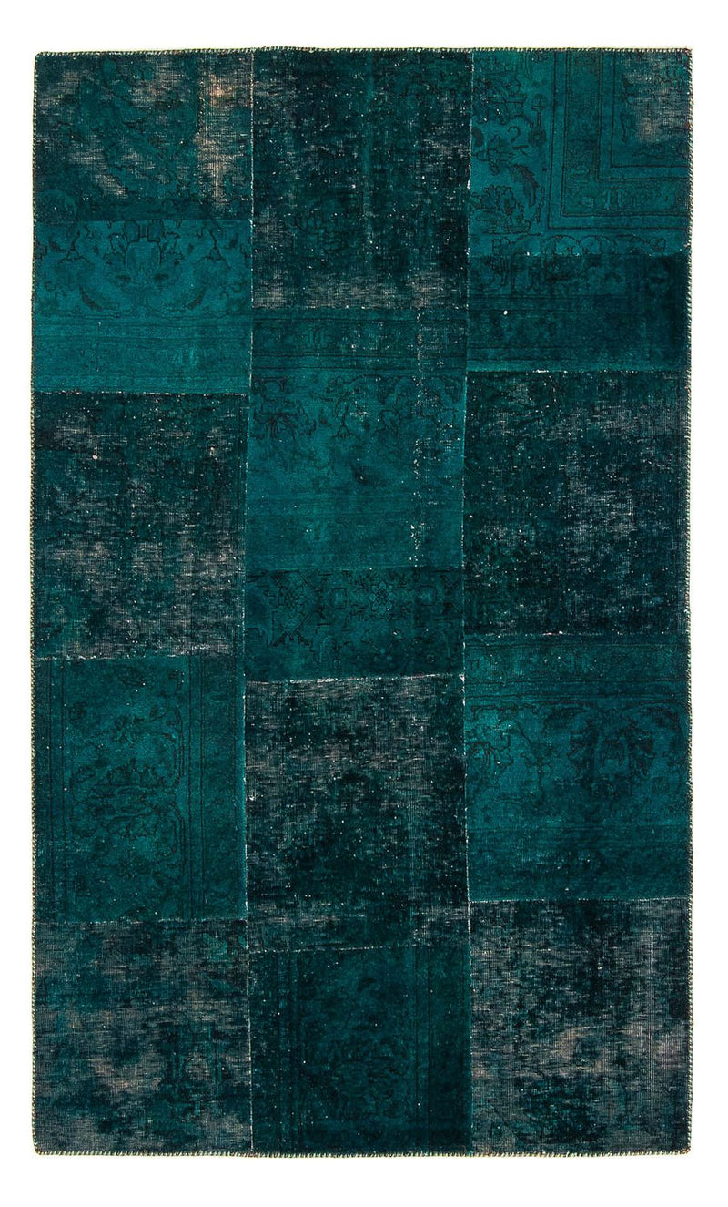 パッチワーク絨毯 205x131cm - ペルシャウールラグ