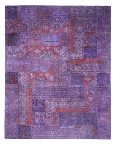パッチワーク絨毯 239x299cm - ペルシャウールラグ