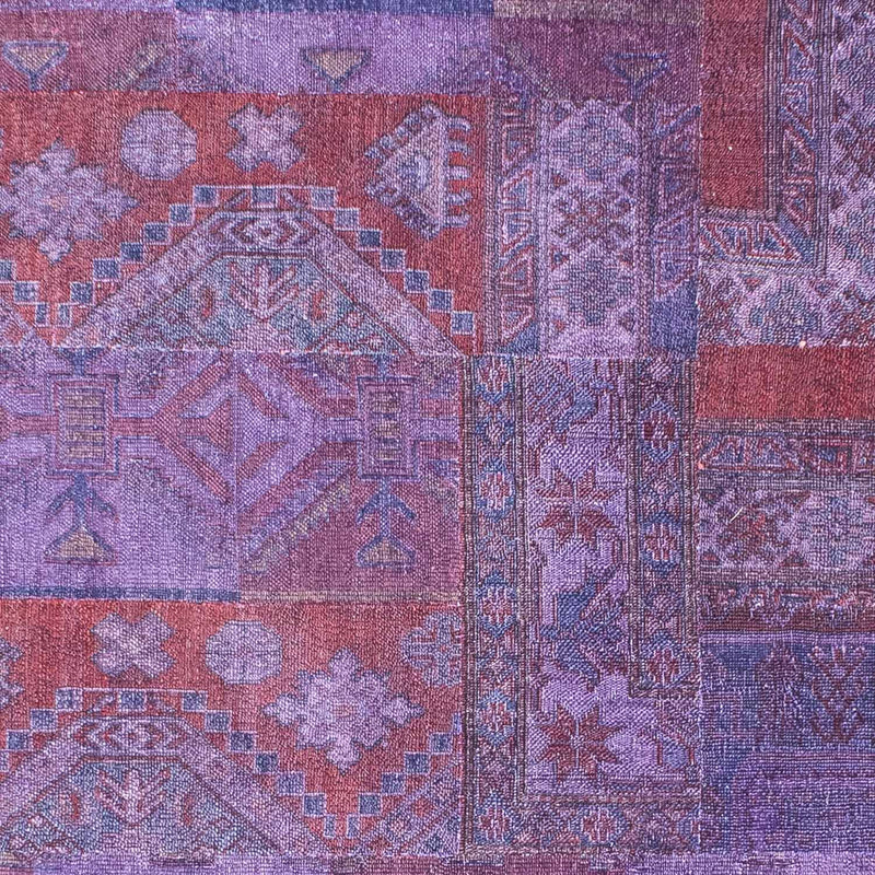 パッチワーク絨毯 299x239cm - ペルシャウールラグ