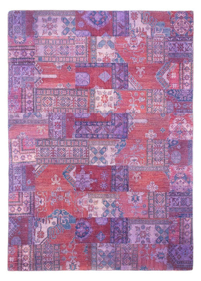 パッチワーク絨毯 210x291cm - ペルシャウールラグ