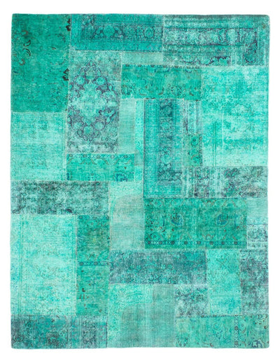 パッチワーク絨毯 231x297cm - ペルシャウールラグ