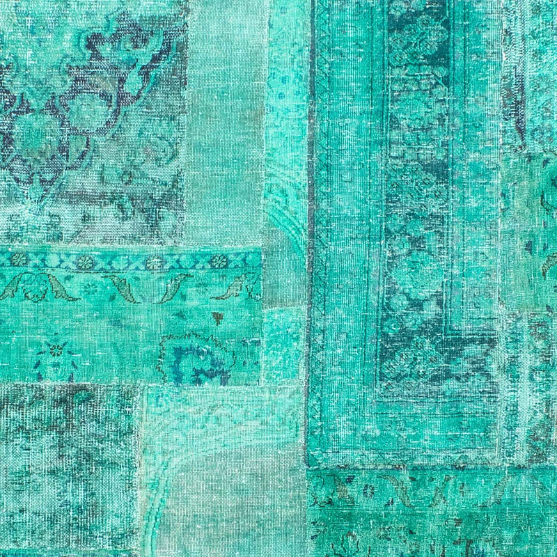 パッチワーク絨毯 297x231cm - ペルシャウールラグ