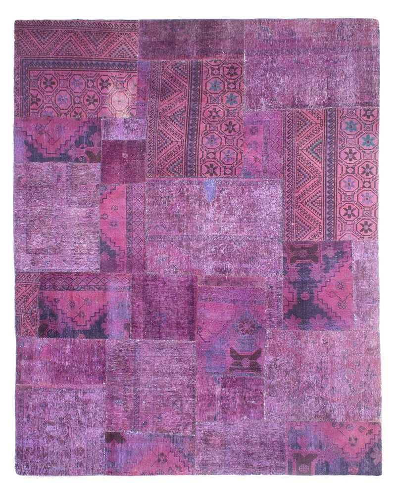 パッチワーク絨毯 307x240cm - ペルシャウールラグ