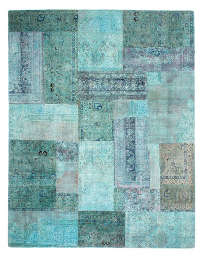 パッチワーク絨毯 238x299cm - ペルシャウールラグ