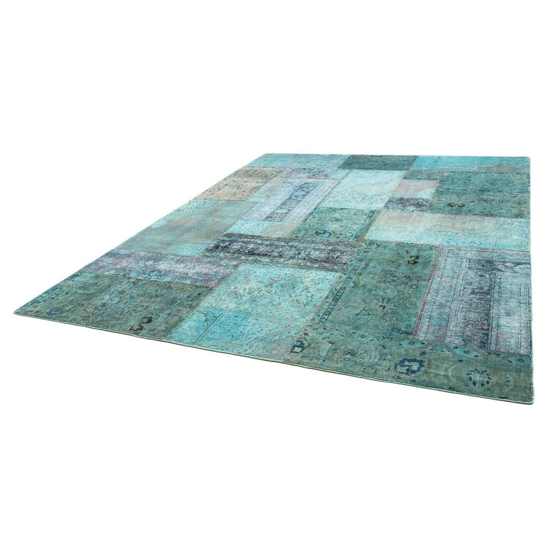 パッチワーク絨毯 299x238cm - ペルシャウールラグ