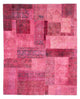 パッチワーク絨毯 291x232cm - ペルシャウールラグ