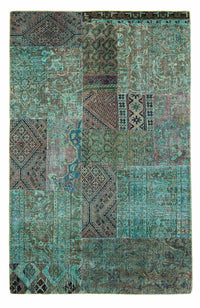 パッチワーク絨毯 234x150cm - ウールラグ – product image