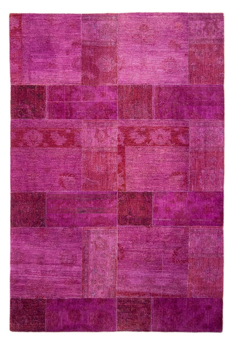 パッチワーク絨毯 271x182cm - ペルシャウールラグ