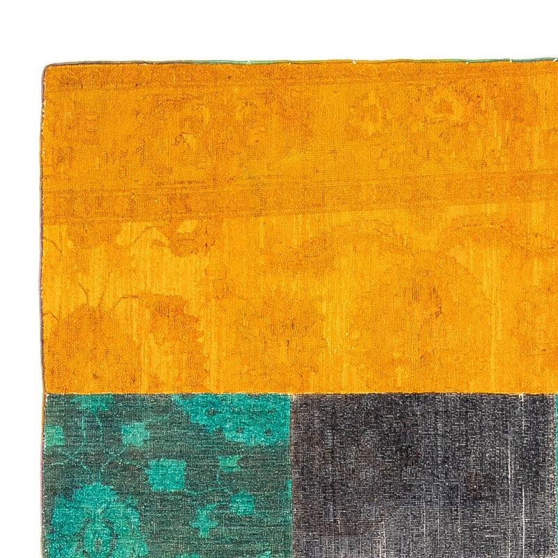 パッチワーク絨毯 232x164cm - ペルシャウールラグ