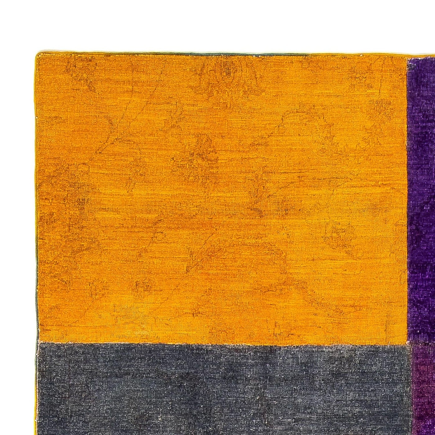 パッチワーク絨毯 237x146cm - ウールラグ