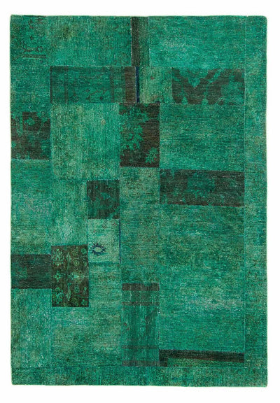 パッチワーク絨毯 156x237cm - ウールラグ