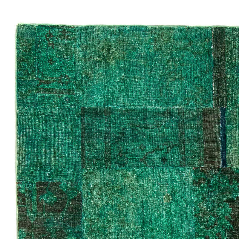 パッチワーク絨毯 237x156cm - ウールラグ