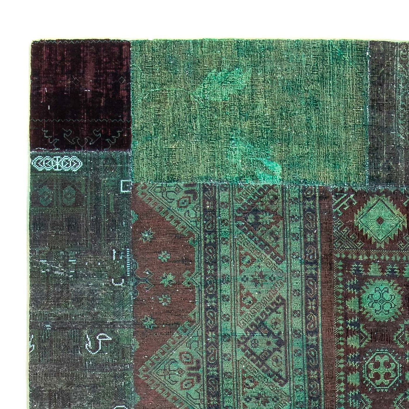 パッチワーク絨毯 270x175cm - ペルシャウールラグ