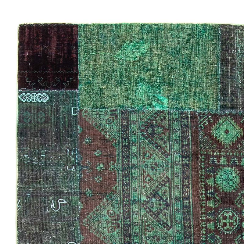 パッチワーク絨毯 270x175cm - ペルシャウールラグ