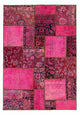 パッチワーク絨毯 197x138cm - ペルシャウールラグ