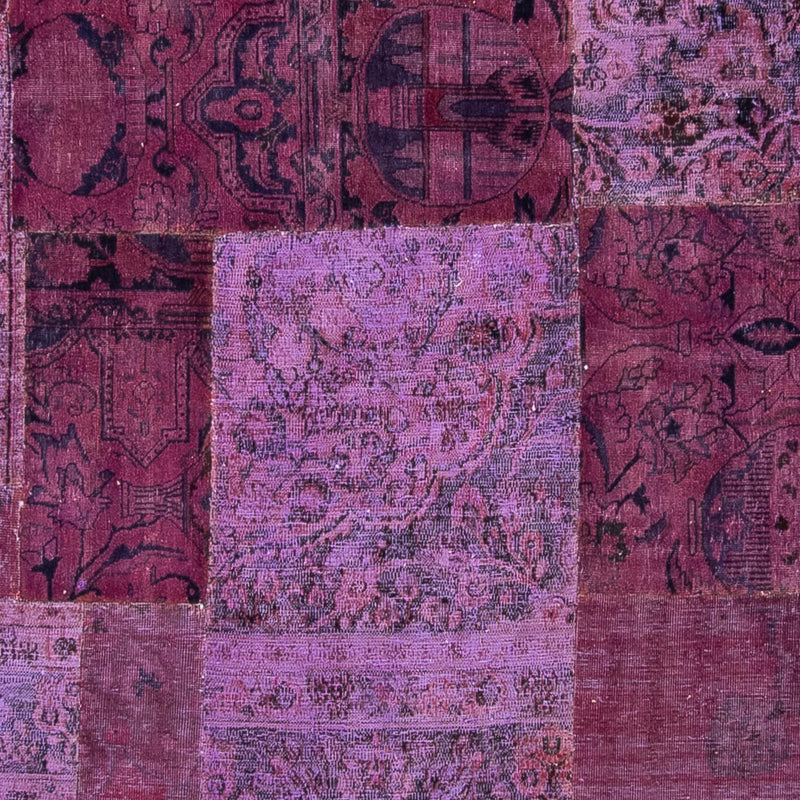 パッチワーク絨毯 356x260cm - ペルシャウールラグ