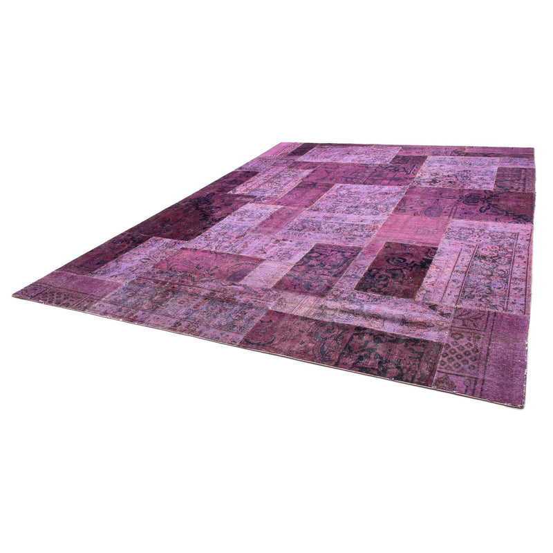 パッチワーク絨毯 356x260cm - ペルシャウールラグ