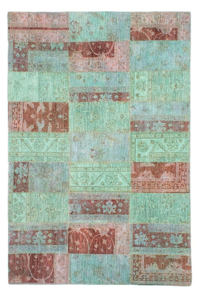 パッチワーク絨毯 182x270cm - ペルシャウールラグ