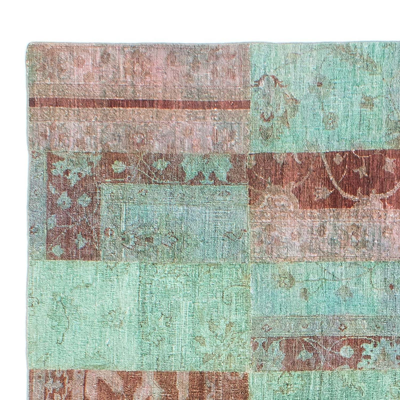 パッチワーク絨毯 270x182cm - ペルシャウールラグ