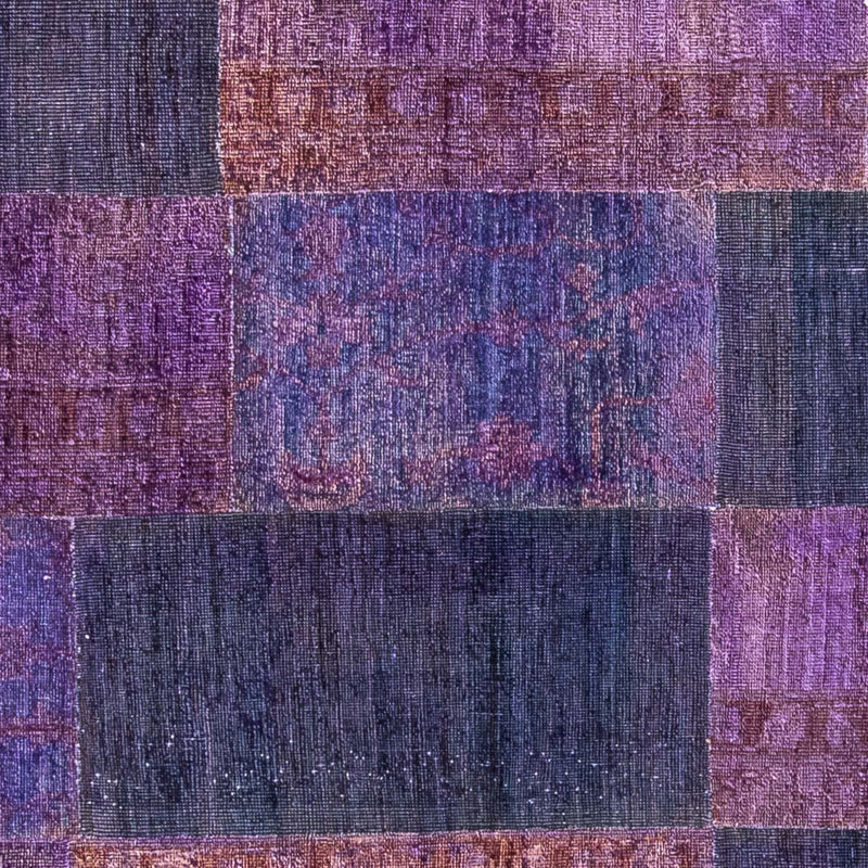 パッチワーク絨毯 237x165cm - ペルシャウールラグ