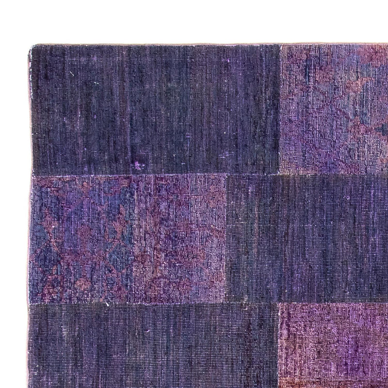 パッチワーク絨毯 237x165cm - ペルシャウールラグ
