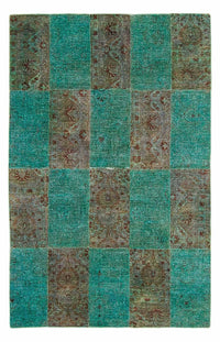 パッチワーク絨毯 243x149cm - ウールラグ – product image