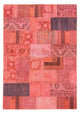 パッチワーク絨毯 237x166cm - ペルシャウールラグ