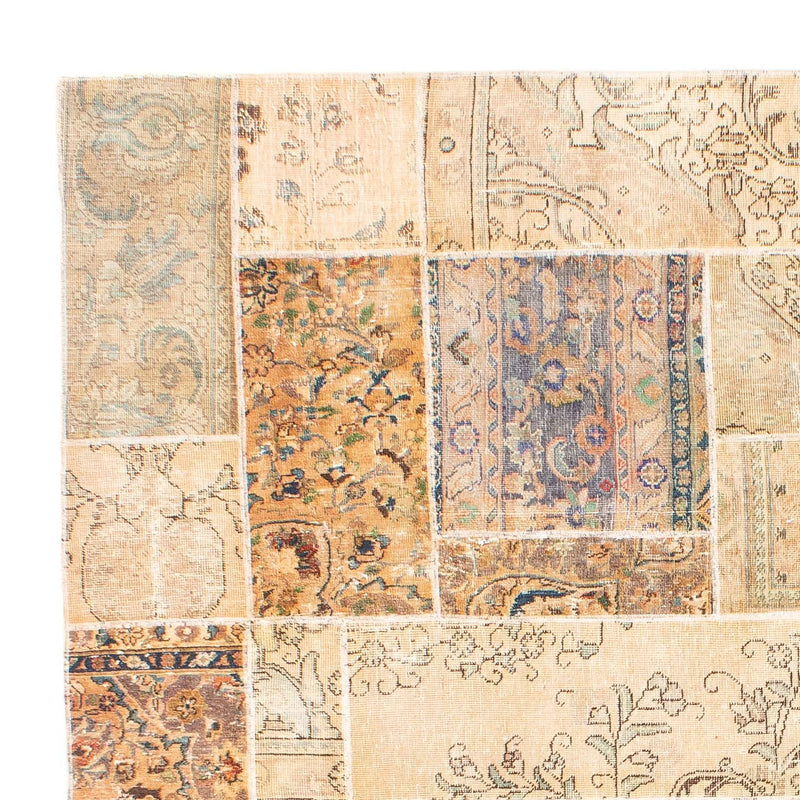 パッチワーク絨毯 305x241cm - ペルシャウールラグ