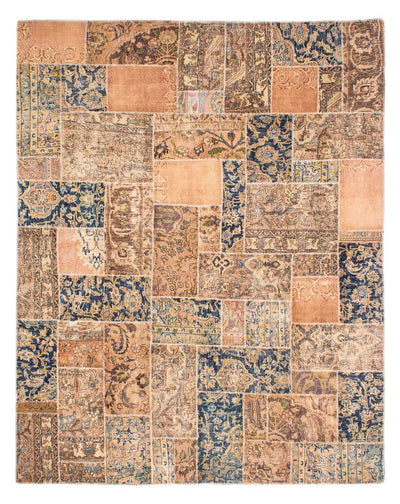 パッチワーク絨毯 242x304cm - ペルシャウールラグ