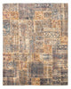 パッチワーク絨毯 303x240cm - ペルシャウールラグ